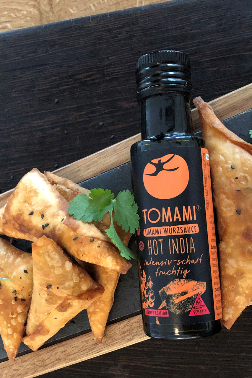 Samosa mit Süß&shy;kartoffel­&shy;füllung