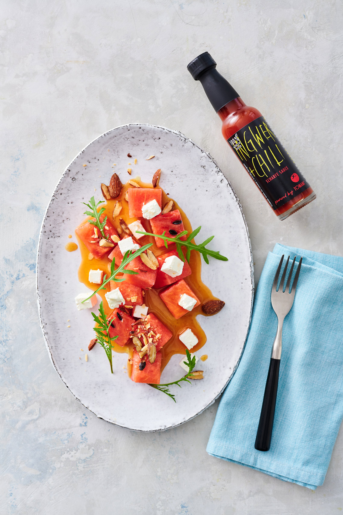Scharfer Wasser&shy;melonensalat