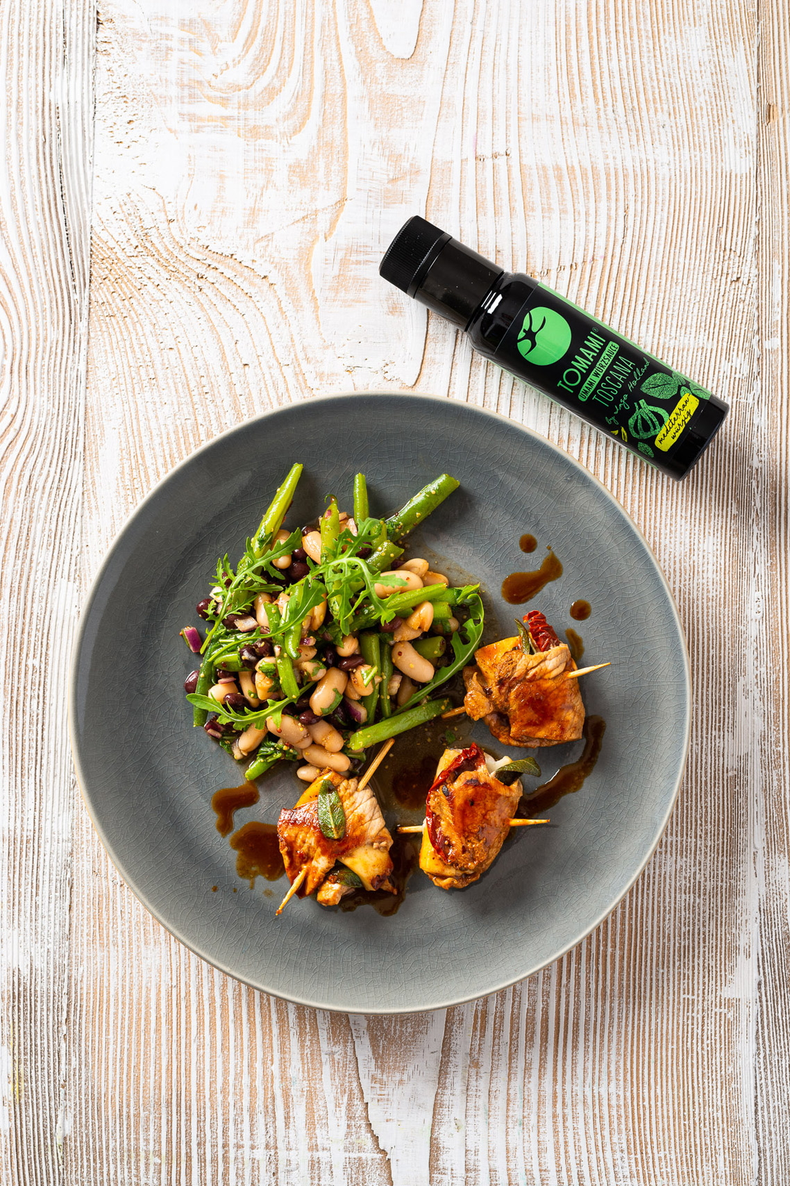Saltimbocca mit Drei-Bohnen-Salat
