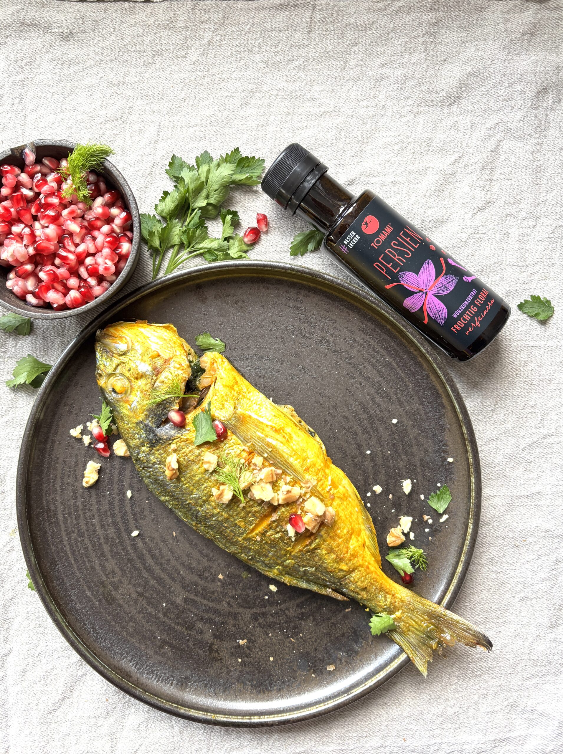Mahi Shekam Por – Gefüllter persischer Fisch